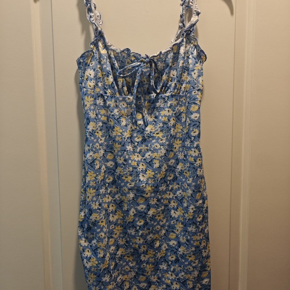 Floral Blue and Yellow Shirt